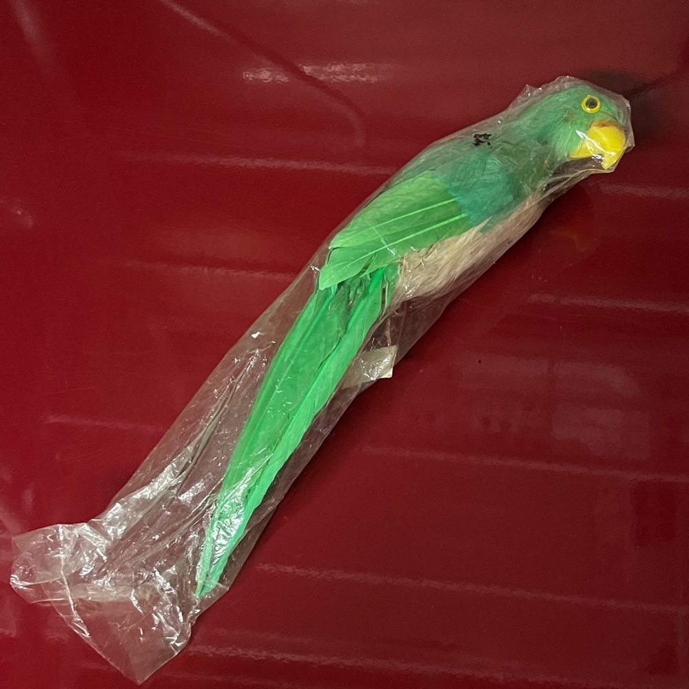 $4 Add-On Parrot Artificial Bird for Crafts, Pirate Halloween Costume